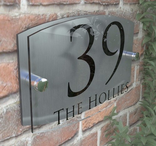 Modern acrylic house - house, signs