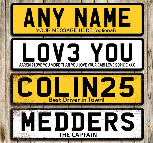 Personalised number plate any - personalised,
