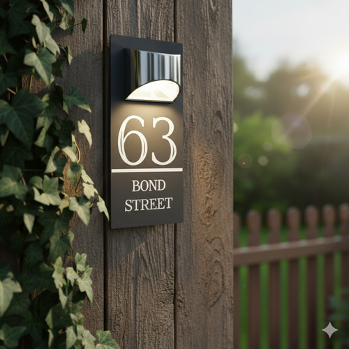 Personalised house number - house,