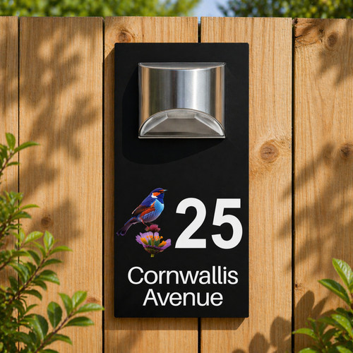 Personalised house number - house,