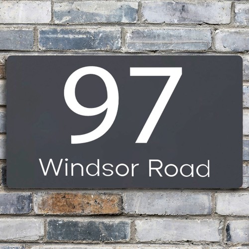 House number plaques - number,