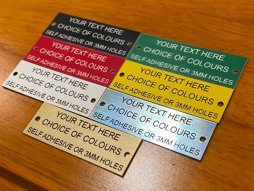 Equipment placards asset tags - placards,