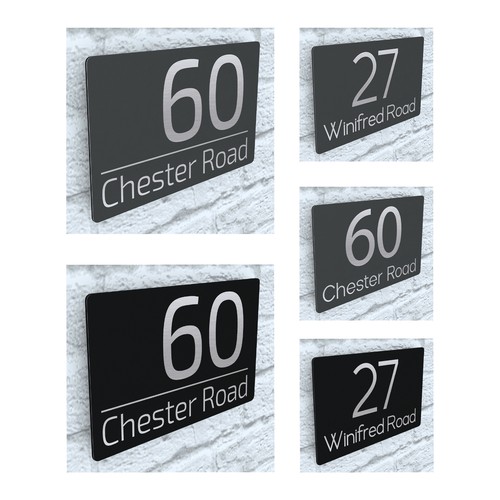 Floating house number - house,