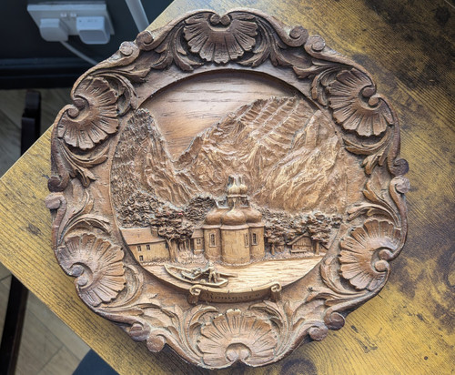 Vintage german carved wood - vintage,