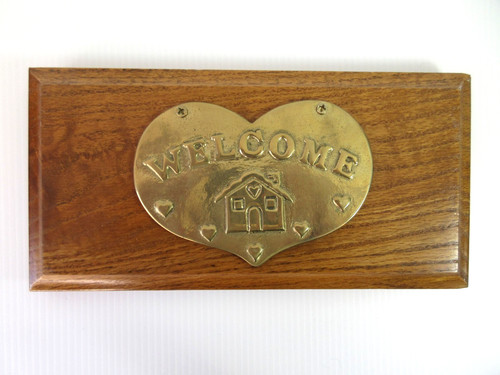 Welcome plaque sign - welcome,
