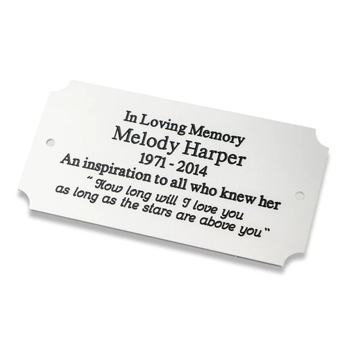 Aluminium plaques scalloped - aluminium,