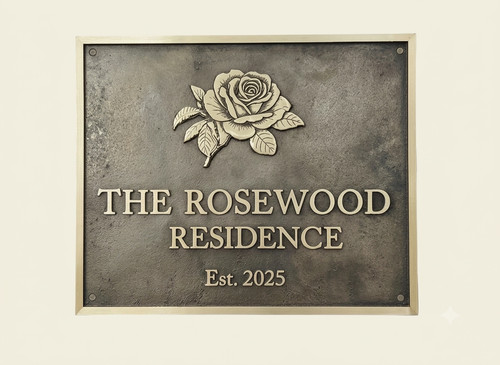 Custom brass sign plaque - custom,