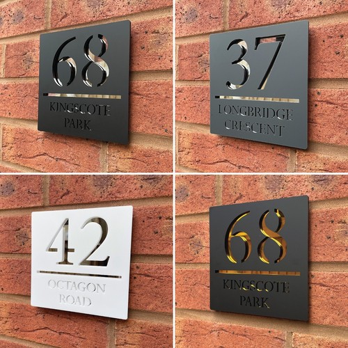 House number plaques door sign - house,