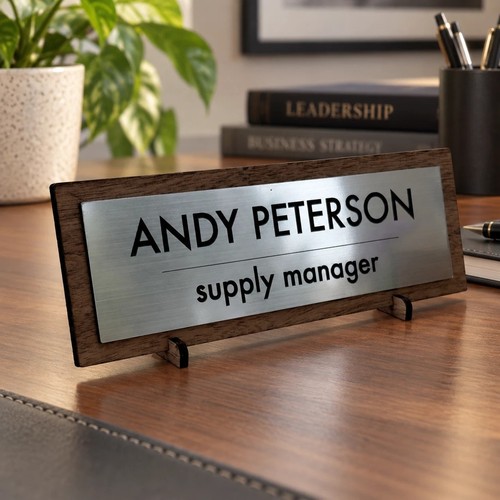Desk name plate custom - name,