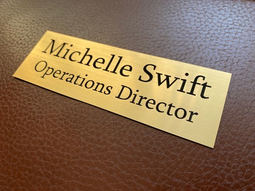 Office door plaques - plaques, name