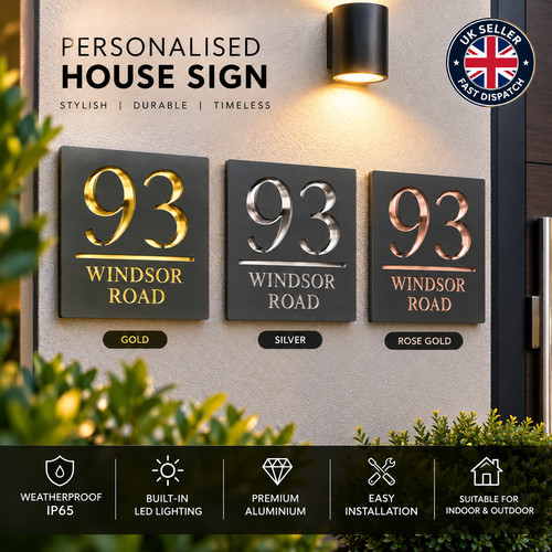 House number plaques door sign - house,