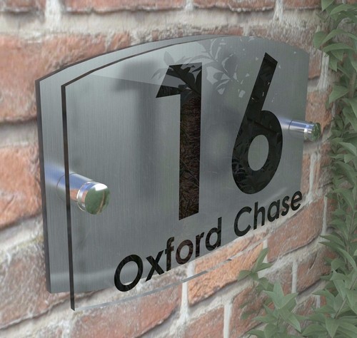 Modern acrylic house signs - acrylic,