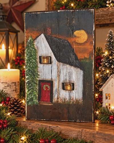 Christmas farmhouse moon hand - christmas,