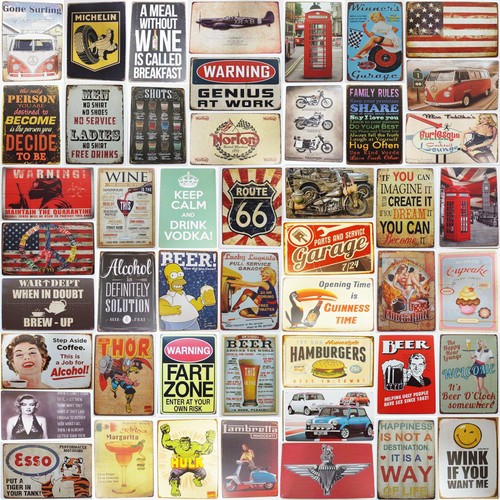 Tin metal sign plaque pub - plaque, bar