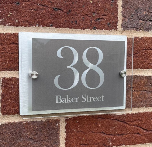 House number door sign plaques - door,