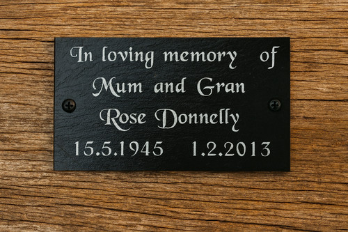 Personalised engraved slate - engraved,