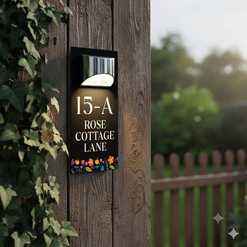Personalised solar light house - light,