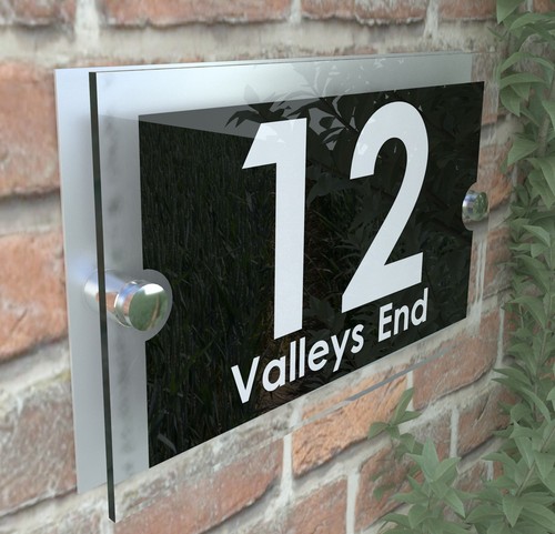 Modern house sign plaques - modern,