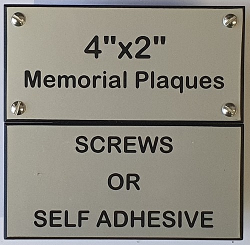 Engraved memorial plaque - engraved,