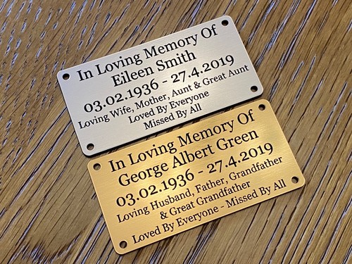 Memorial plaques name - memorial,