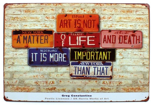 Licence plates art metal - plates, tin