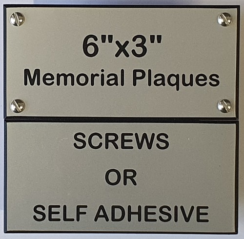 Engraved memorial plaque - engraved,