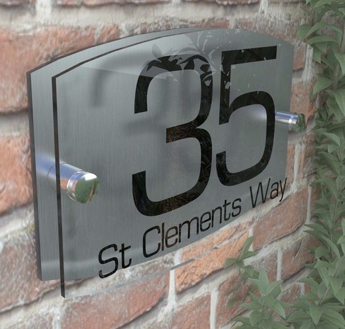 Modern acrylic house - acrylic, sign