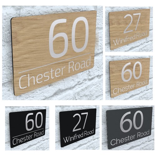 Floating modern house signs - modern,