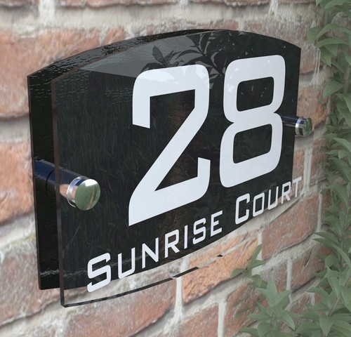 House sign plaques - sign, number
