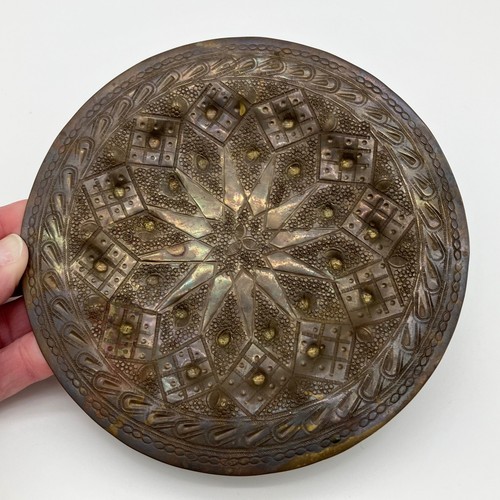 Antique repousse brass - brass, middle