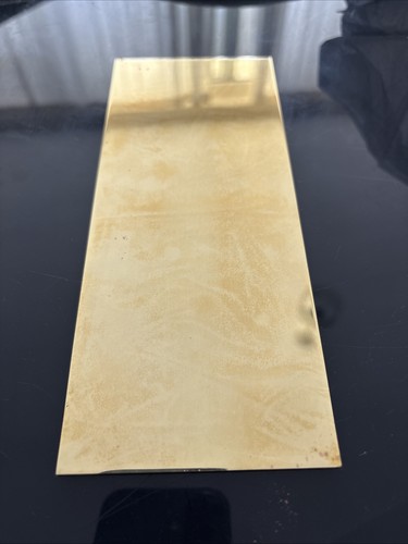 Brass flat plate - brass, 78mm