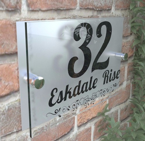 House door gate number plaque - house,