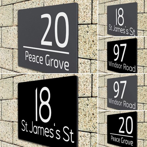 Contemporary house sign - house, plaque
